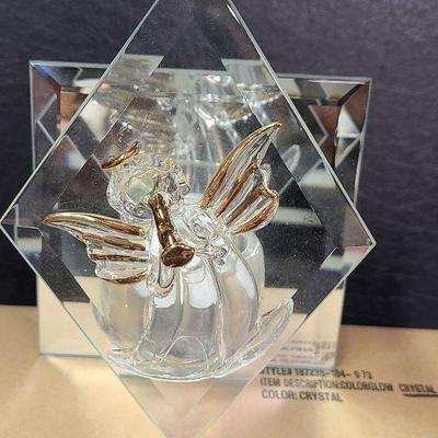 C17: Color Glow Crystal Candle Holder and Votive Mirror