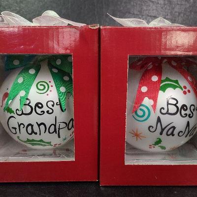 C23: Nana and Grandpa Ornaments