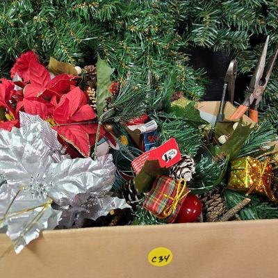 C234: Holiday Wreath Making Supply lot