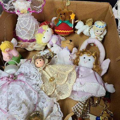 C235: Angel and Handmade Ornament Lot