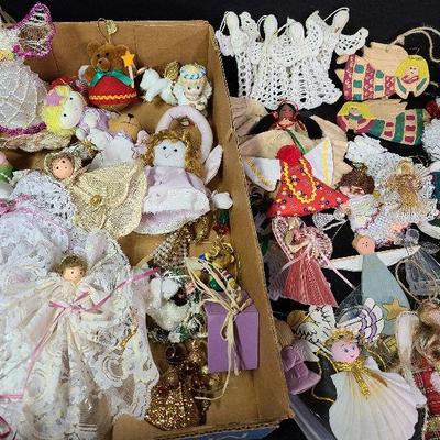 C235: Angel and Handmade Ornament Lot