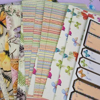 C239: Butterfly Gift Wrap Lot and More!
