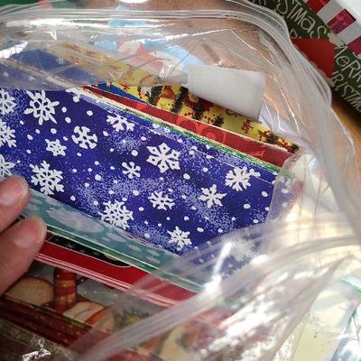 C240: Huge Lot of Christmas Wrap, Boxes, Bags and Tags!