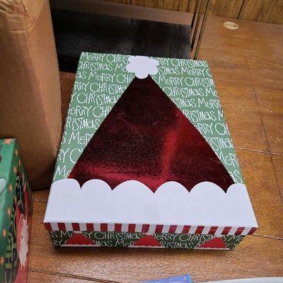 C240: Huge Lot of Christmas Wrap, Boxes, Bags and Tags!
