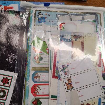 C240: Huge Lot of Christmas Wrap, Boxes, Bags and Tags!