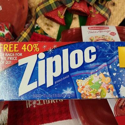 C243: Holiday Rubbermaid, Decorative Ziplocks, Dishtowels and More