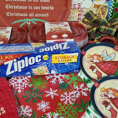 C243: Holiday Rubbermaid, Decorative Ziplocks, Dishtowels and More