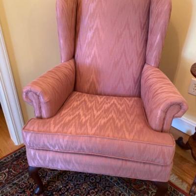 408: Vintage Paul Robert Wingback Chair 