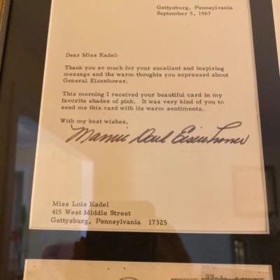424:Mamie Doud  Eisenhower Letter 