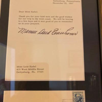 424:Mamie Doud  Eisenhower Letter 