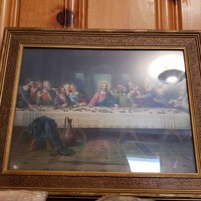 2-222: Antique Religious (Catholic) Items (Lord's Supper Lot)