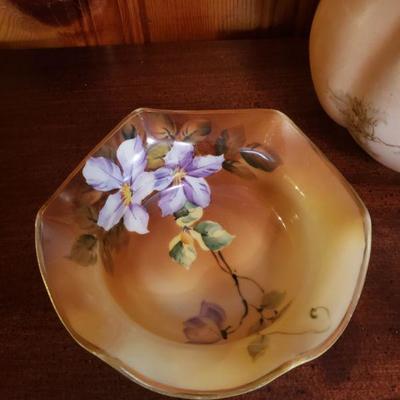 2-224: Antique Bowl and Pitcher 