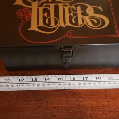 2-225: Vintage Love Letters Metal Box