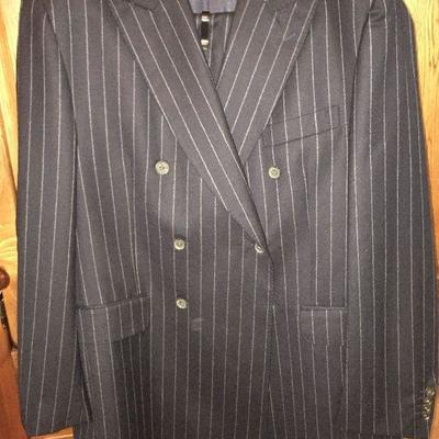 M 46: Cuseri Pinstripe suit, 44, wool