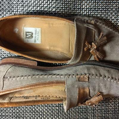 S 65abc: Bruno Magli Tan suede, 10.5