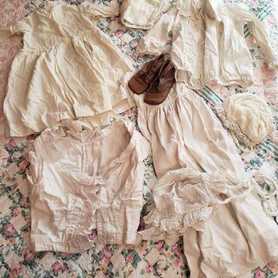 2-253: Antique Baby Clothes and Shoes 