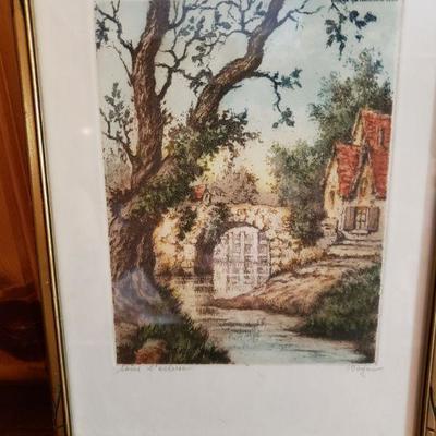 2-256: Antique Signed Print