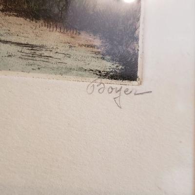 2-256: Antique Signed Print