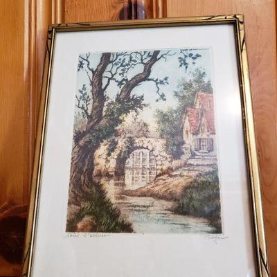 2-256: Antique Signed Print