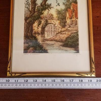 2-256: Antique Signed Print