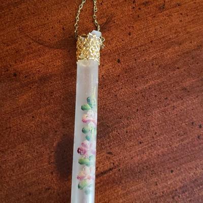 2-257: Carnival Glass "Sony Boy" and Antique Flower Holder