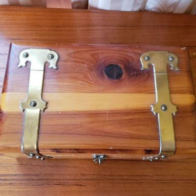 2-264: Vintage Wood Jewelry Box