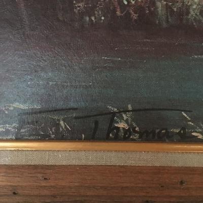 Lot 54 - Antique E. Thomas Painting | EstateSales.org