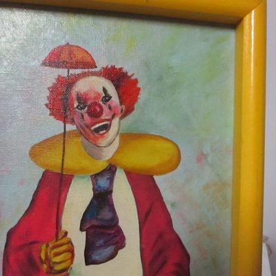 Lot 199 - Framed Clown Picture 17