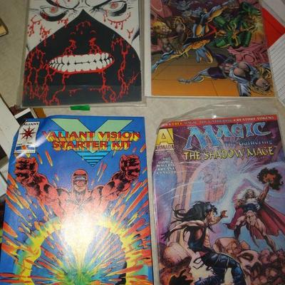 (4) Comic Books, Wildstar, Valant Vision Starter Kit, Magic The Shadow Mage 