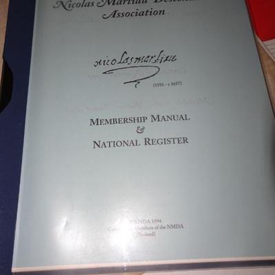 Nicolas Martiau Descendant Association Membership Manual & National Register 