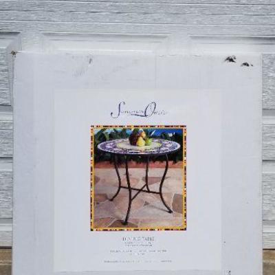 Lot 2-315: BRAND NEW Never Opened MOSAIC Dining Table 36" Diameter