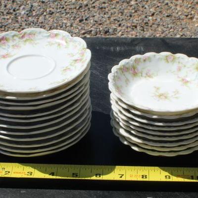 Lot 2-320: HUGE Antique/Vintage LIMOGESâ„¢ France China Set w/ Covered Dishes. 