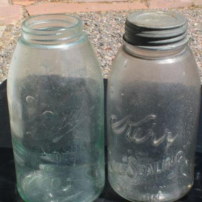 Lot 2-322: Group of (7) Antique/Vintage BALL and KERR Mason Jars