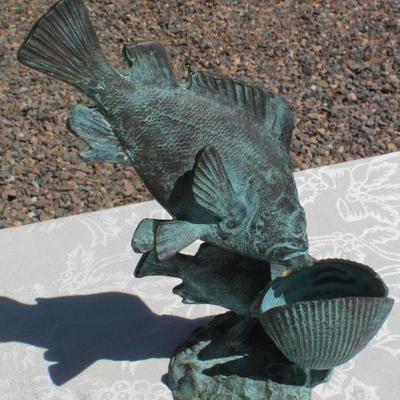 Lot 2-332: Group of (3) Vintage Mid Century Modern Fish Sculptures MADE IN KOREA