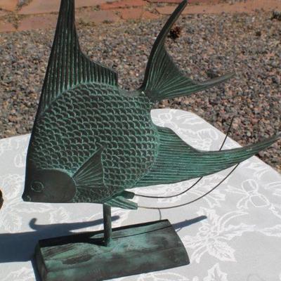 Lot 2-332: Group of (3) Vintage Mid Century Modern Fish Sculptures MADE IN KOREA