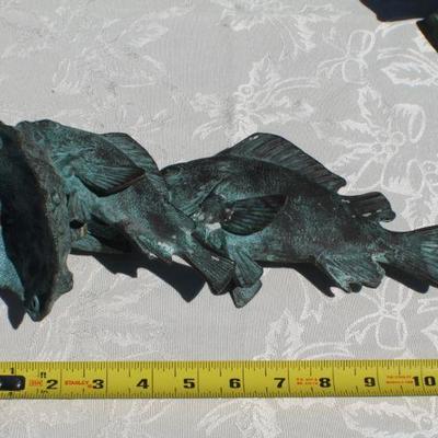 Lot 2-332: Group of (3) Vintage Mid Century Modern Fish Sculptures MADE IN KOREA