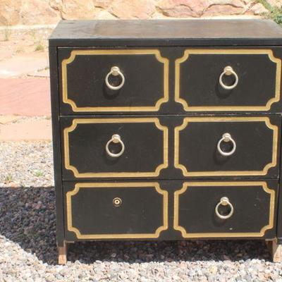 Lot 2-340: Vintage Lightweight 3-Drawer Dresser (missing one handle) {30" x 16" x 31"}