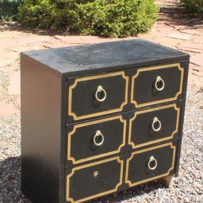 Lot 2-340: Vintage Lightweight 3-Drawer Dresser (missing one handle) {30" x 16" x 31"}