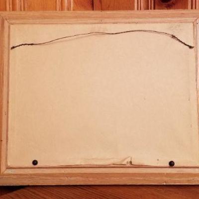 Lot 2-349: Vintage CURRIER & IVES Framed Print "Trotting Cracks at the Forge"
