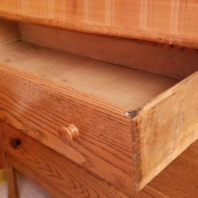 Lot 2- 350: Vintage 3-Drawer Dresser 38 x 18.5 x 32.5" 