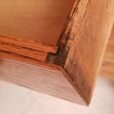 Lot 2- 350: Vintage 3-Drawer Dresser 38 x 18.5 x 32.5" 