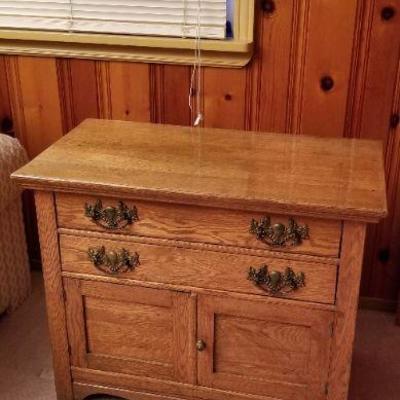 Lot 2-352: Antique/Vintage PIONEER FURNITURE COMPANY Night Stand  34" x 18.5 x 27.5""