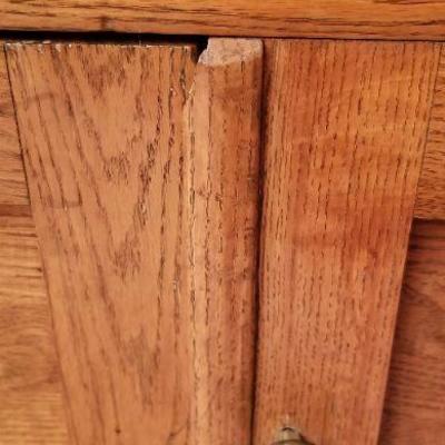Lot 2-352: Antique/Vintage PIONEER FURNITURE COMPANY Night Stand  34" x 18.5 x 27.5""
