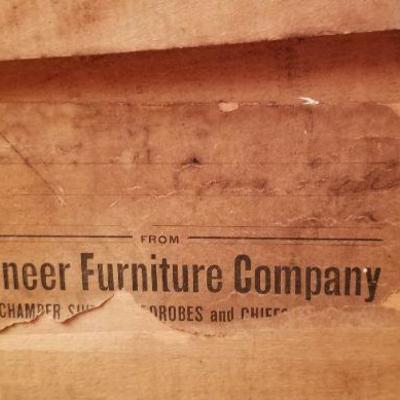 Lot 2-352: Antique/Vintage PIONEER FURNITURE COMPANY Night Stand  34" x 18.5 x 27.5""