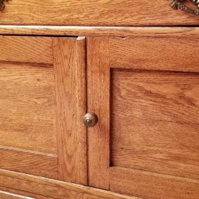 Lot 2-352: Antique/Vintage PIONEER FURNITURE COMPANY Night Stand  34" x 18.5 x 27.5""