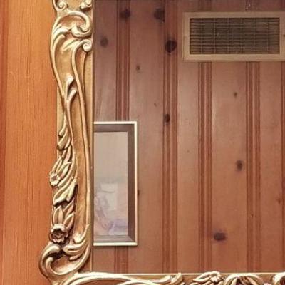 Lot 2-353: Vintage Mirror Gold Edge 32.5" x 20.5"