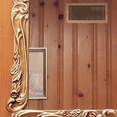 Lot 2-353: Vintage Mirror Gold Edge 32.5" x 20.5"