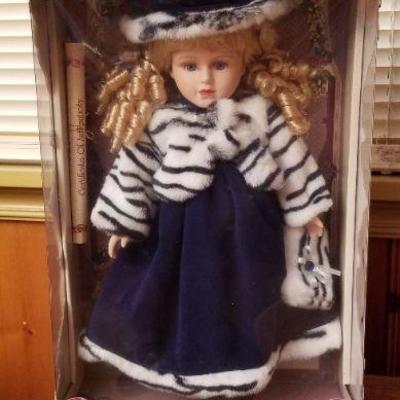 Lot 2-355: Vintage Bisque Porcelain Doll in Box 