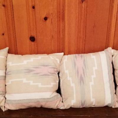 Lot 2-358: (4) Southwest Style 14" Throw Pillows