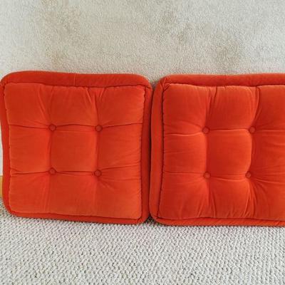 2-365: Mid Century Orange Pillows 